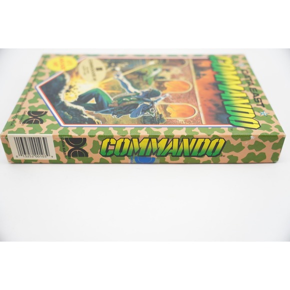 VGC Rare Commando Commodore 64 Floppy‎ Disk Data East 1985 In Box + Manual
